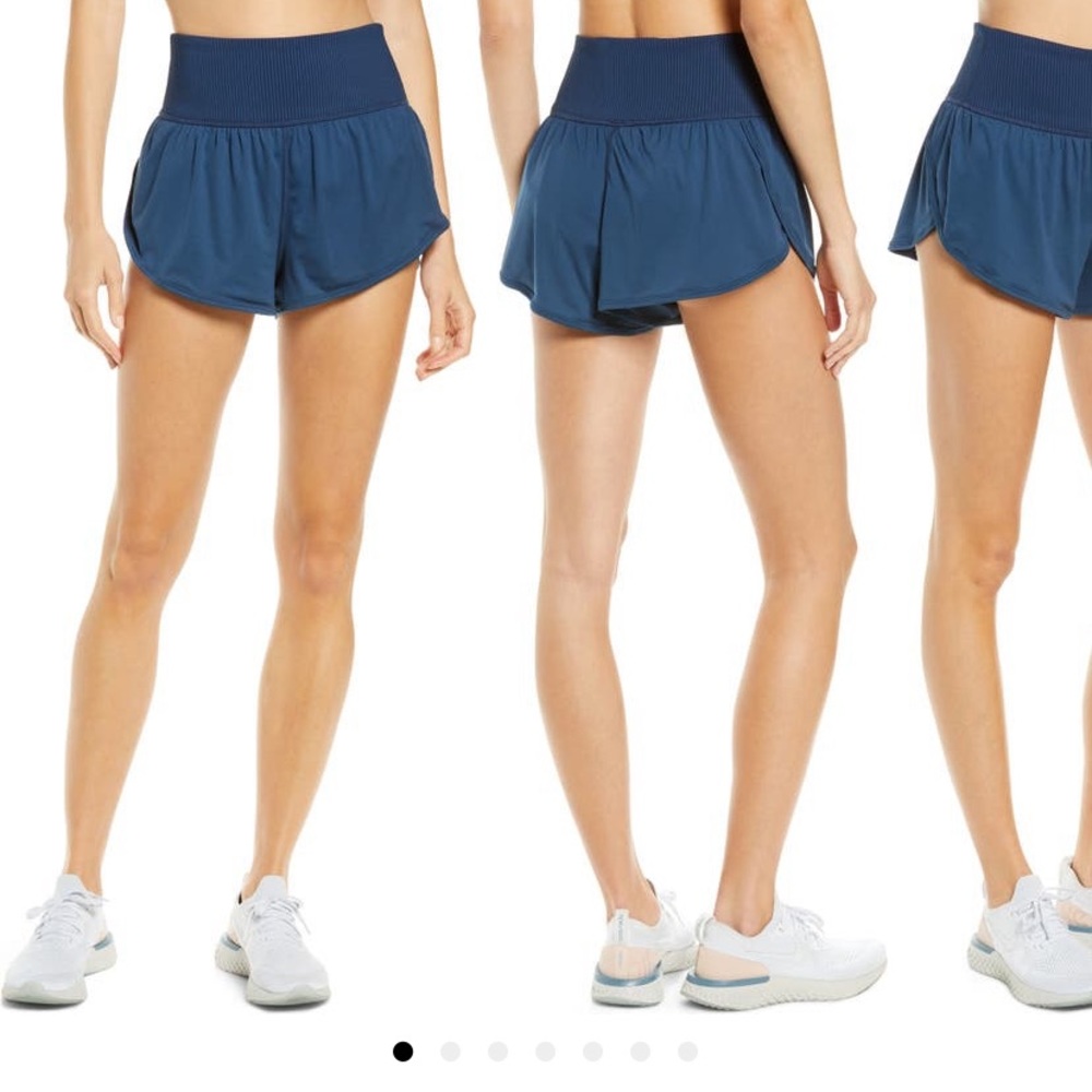 Free People Movement Game Time Shorts Navy